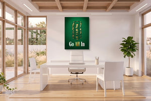 Chips Go All-In - Luxury Wall Art