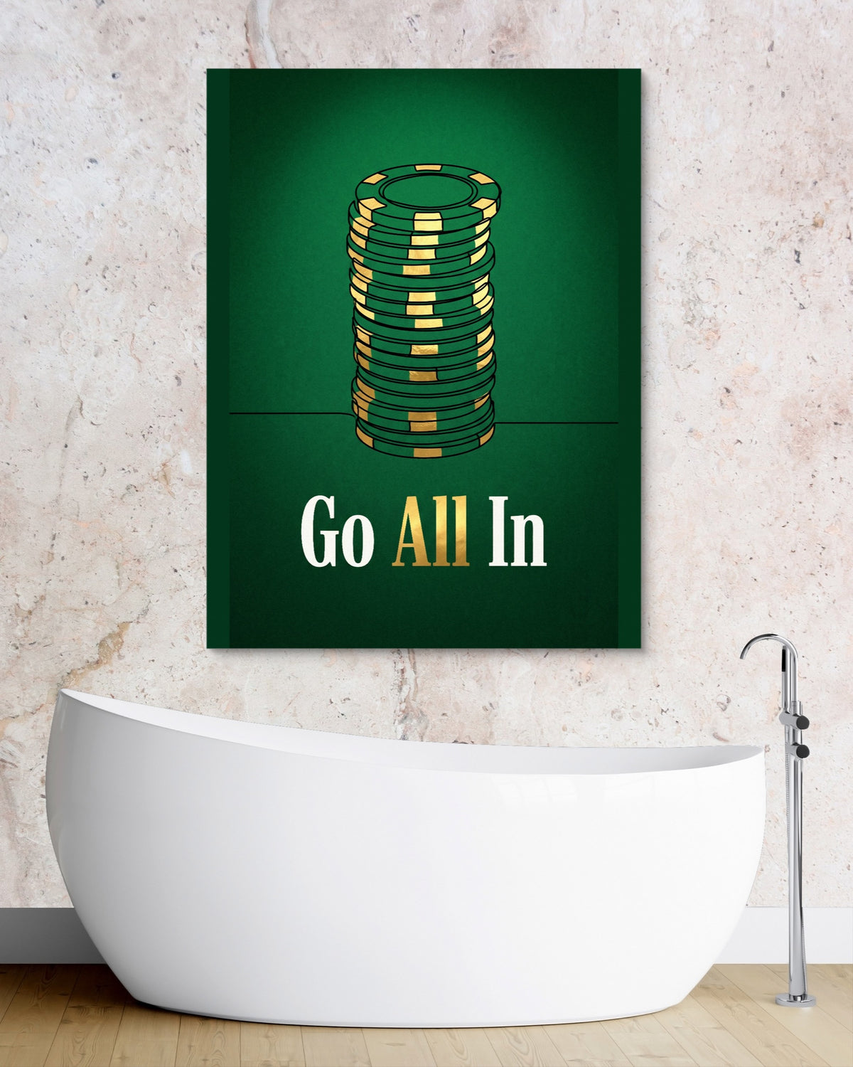 Chips Go All-In — chips go all in psd granite bathroom 1port flush print