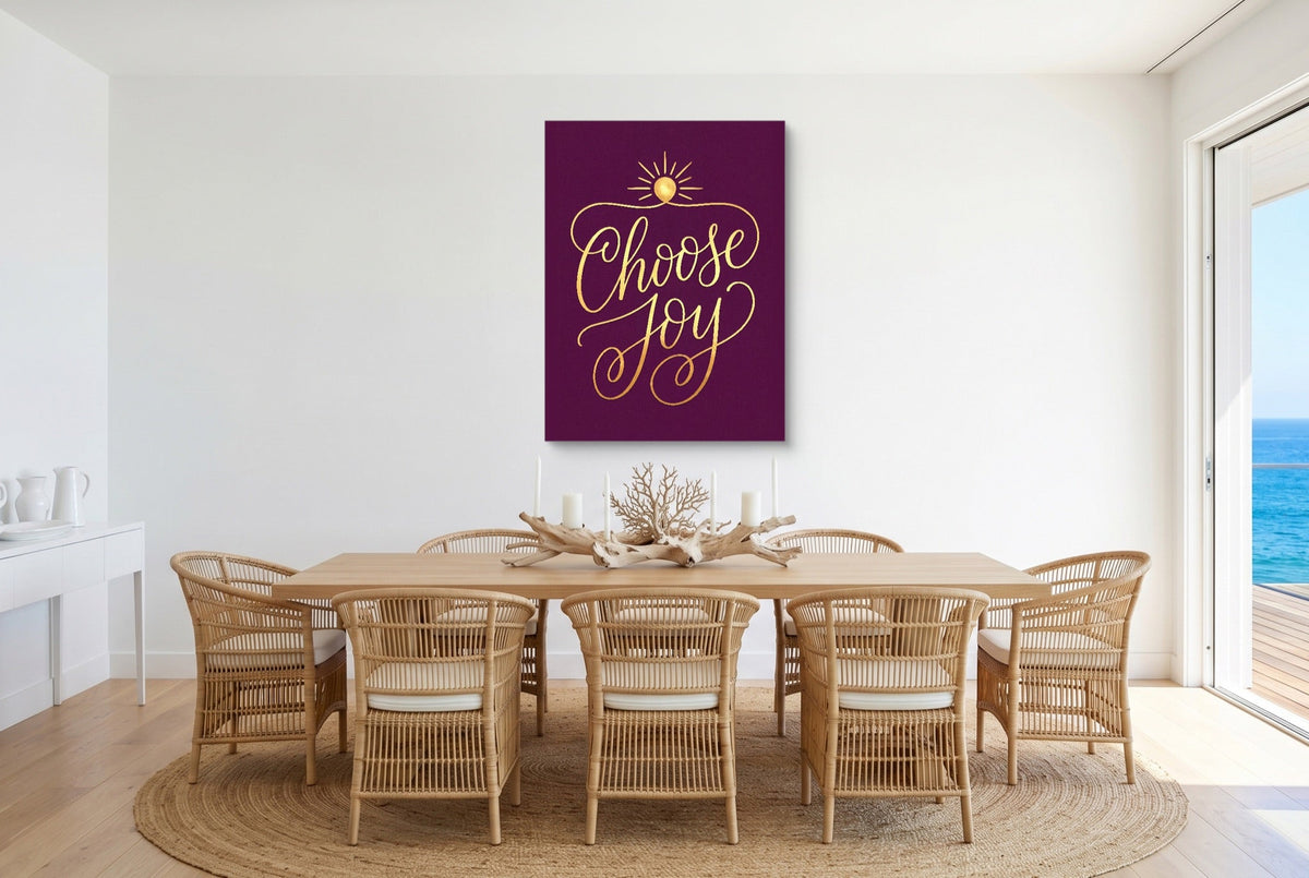 Choose Joy Gilded - Luxury Wall Art