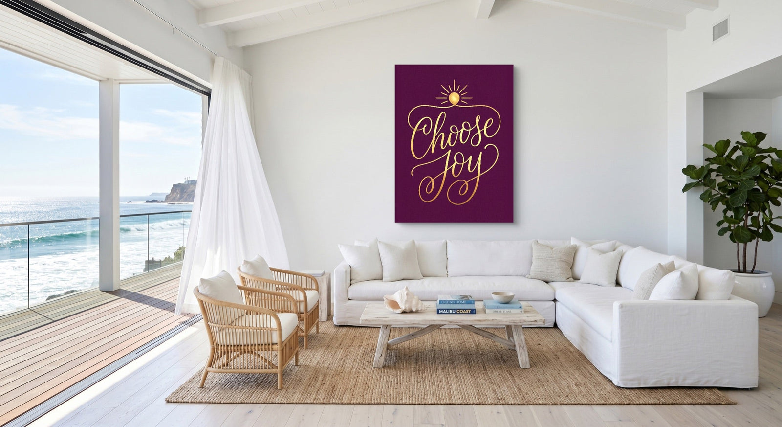 Choose Joy Gilded - Luxury Wall Art