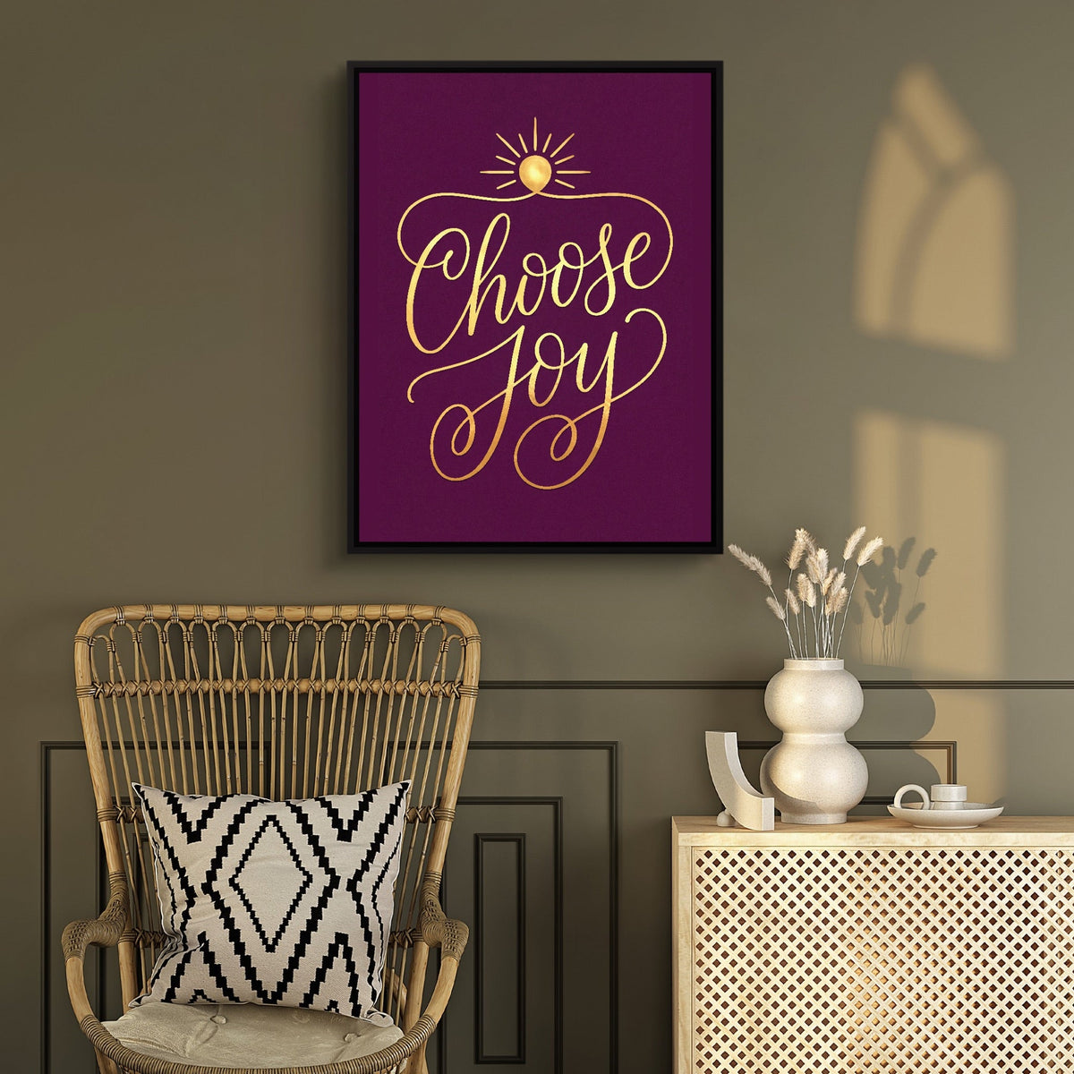 Choose Joy Gilded - Luxury Wall Art
