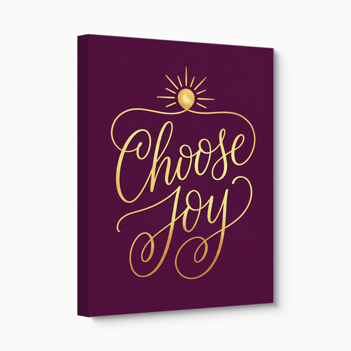 Choose Joy Gilded — choose joy gilded angled flush print