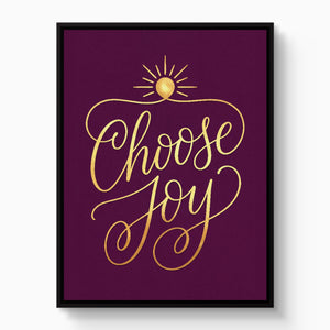 Choose Joy Gilded — choose joy gilded white studio framed black
