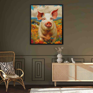 Chubby Pig - Luxury Wall Art