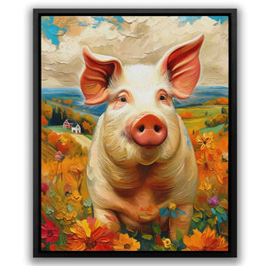 Chubby Pig - Luxury Wall Art