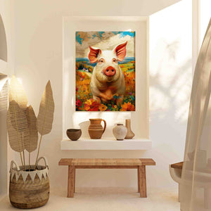 Chubby Pig - Luxury Wall Art