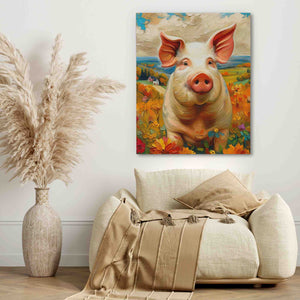 Chubby Pig - Luxury Wall Art