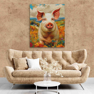 Chubby Pig - Luxury Wall Art