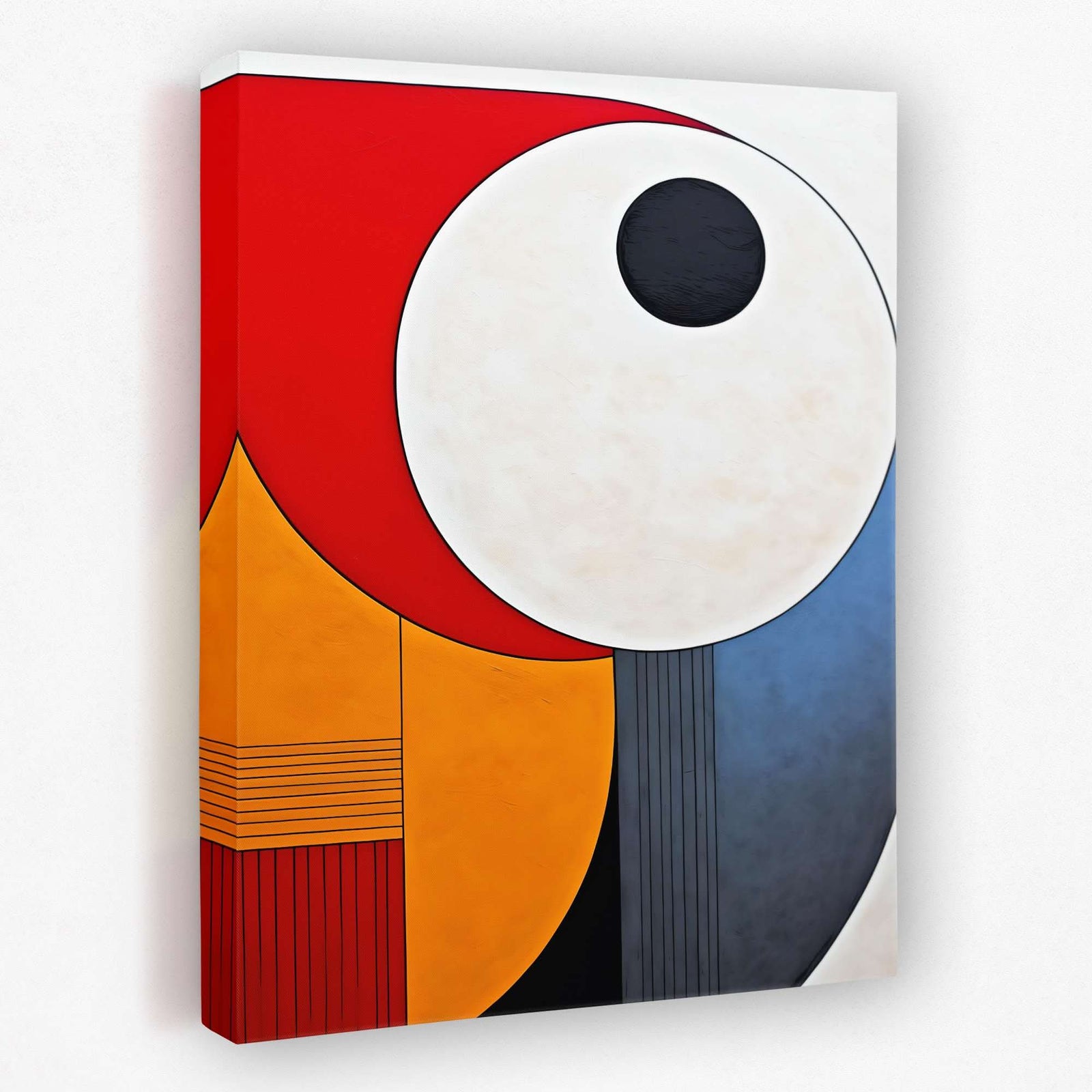 Circling Colors - Vertical Canvas Wall Art