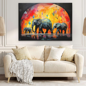 Circus Elephants - Luxury Wall Art