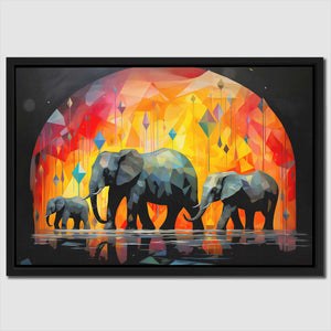 Circus Elephants - Luxury Wall Art