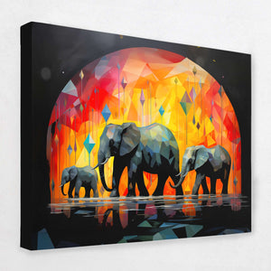 Circus Elephants - Luxury Wall Art