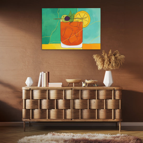 Citrus Summer Splash in a room
