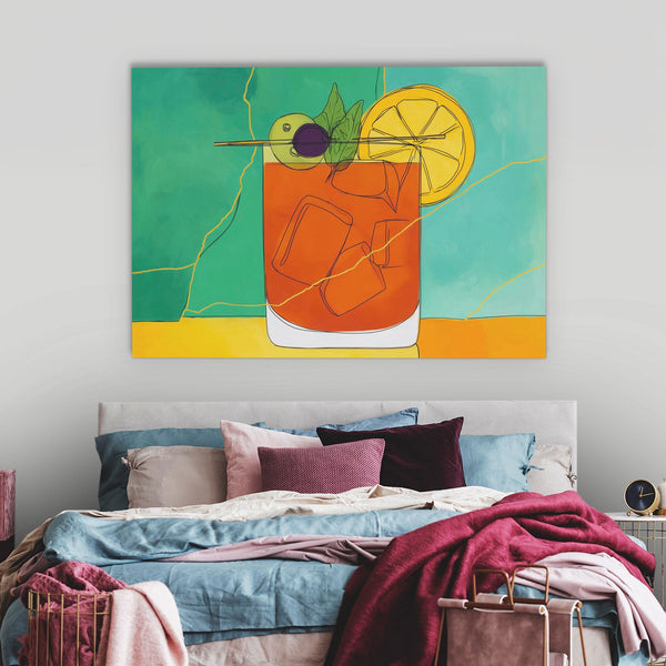 Citrus Summer Splash in a room