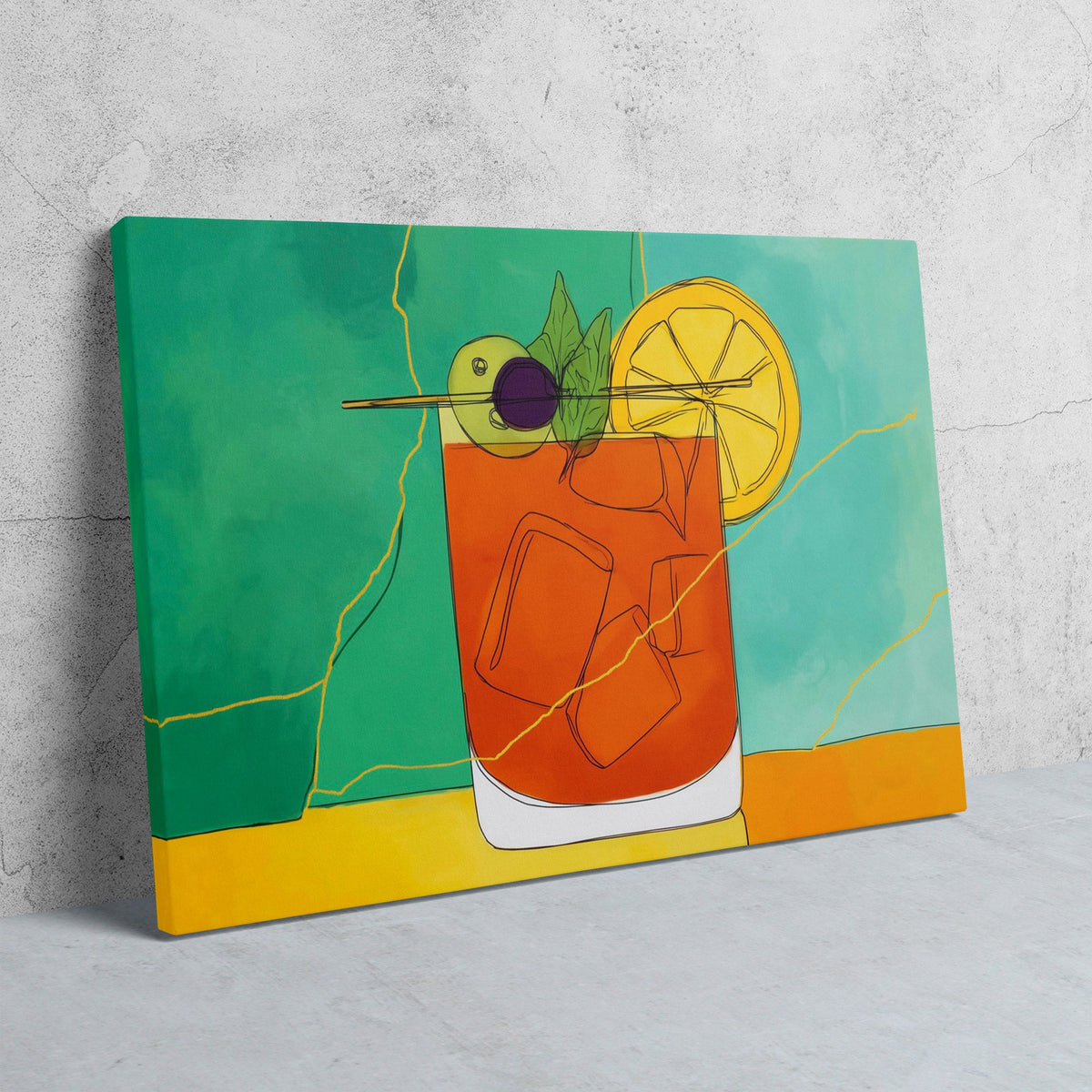 Citrus Summer Splash - Luxury Wall Art