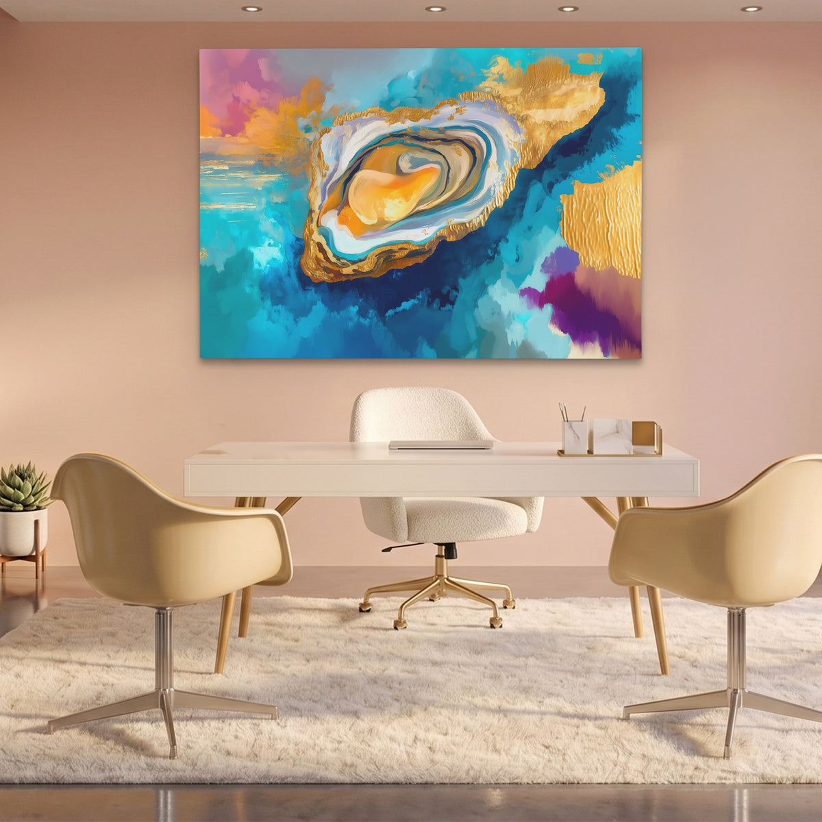 Clam Golden Depths — Clam Golden Depths Pink Office Land 206