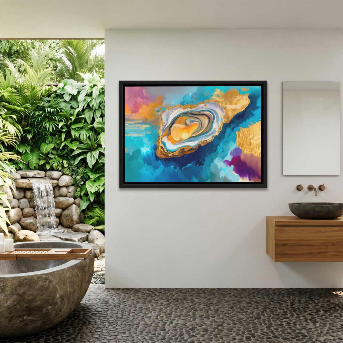 Clam Golden Depths — Clam Golden Depths Outdoor Bathroom Land 170