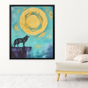 Cliffside Moonrise - Luxury Wall Art