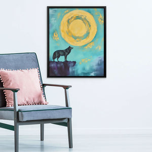 Cliffside Moonrise - Luxury Wall Art