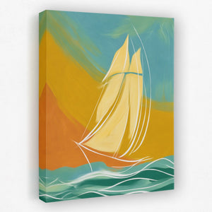 Clipper Ship Gliding - Luxury Wall Art