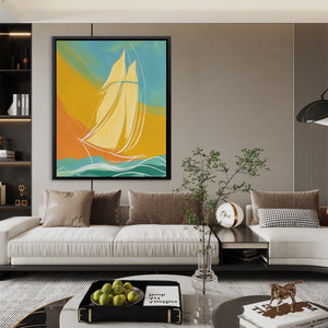 Clipper Ship Gliding - Luxury Wall Art