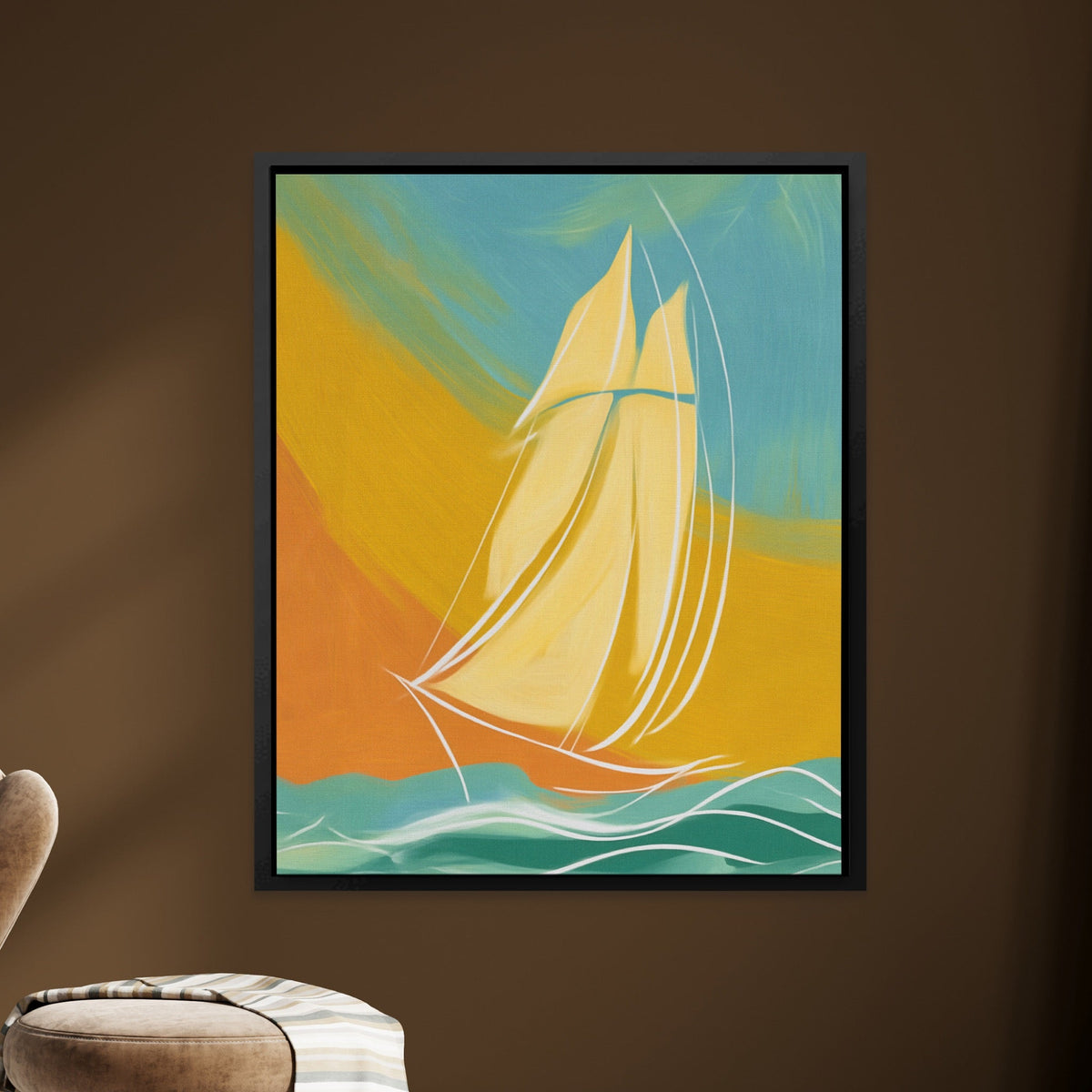 Clipper Ship Gliding - Luxury Wall Art