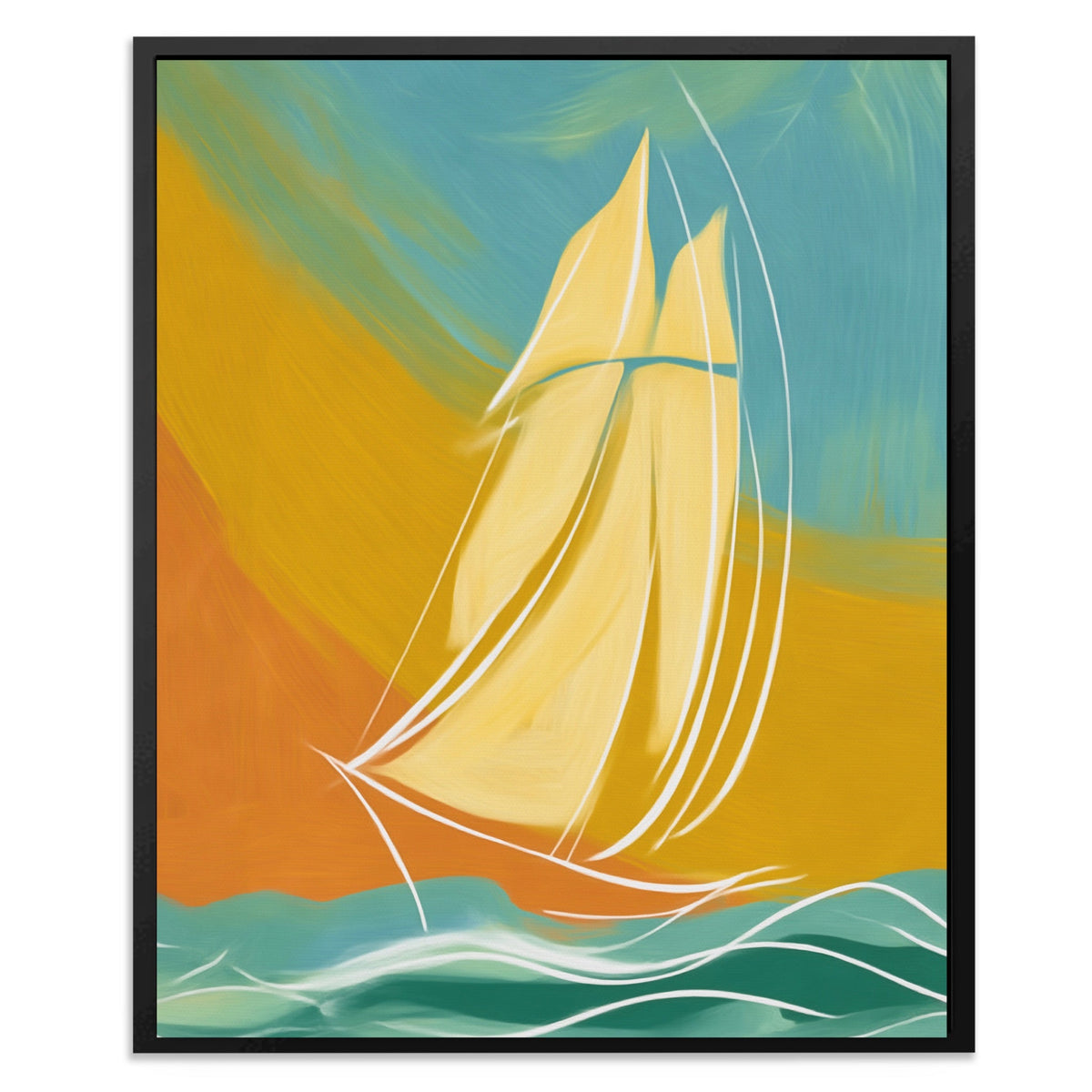Clipper Ship Gliding - Luxury Wall Art