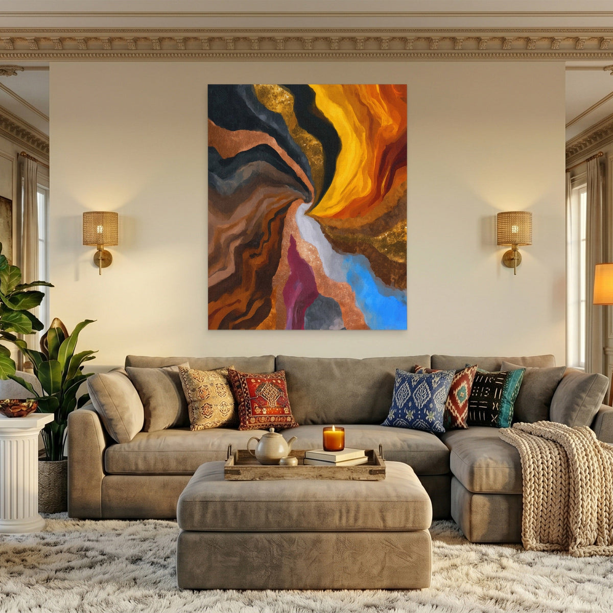 Cloud Storm Sumi-e - Luxury Wall Art