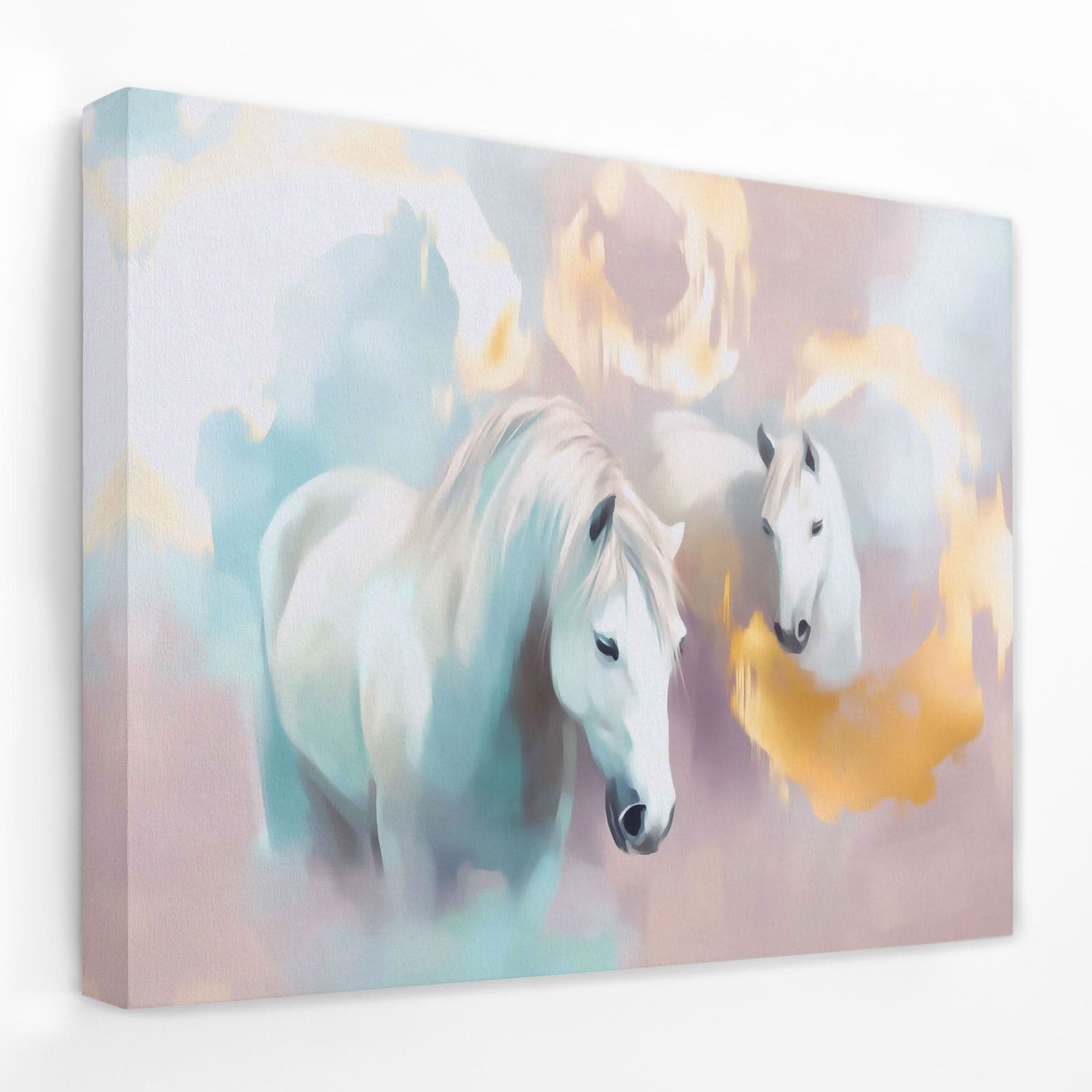 Cloudborne Stallions - Horse Canvas Wall Art