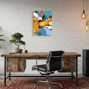 Clouds Color Surge — clouds color surge sq bonsai office 1port flush print