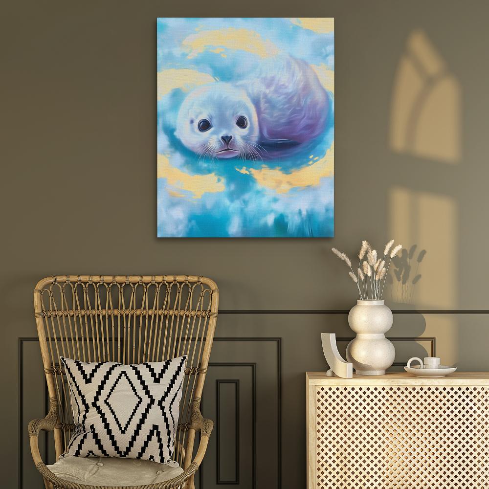 Cloudy Ocean Eyes - Luxury Wall Art