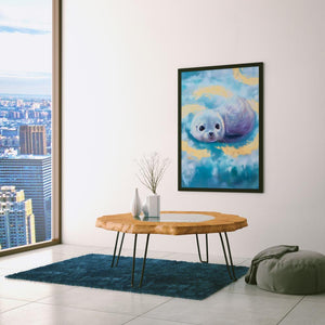 Cloudy Ocean Eyes - Luxury Wall Art