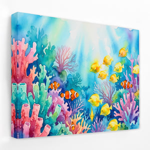 Clownfish Coral Paradise — Clownfish Coral Paradise Landscape   Side View   Mirror Wrap 192