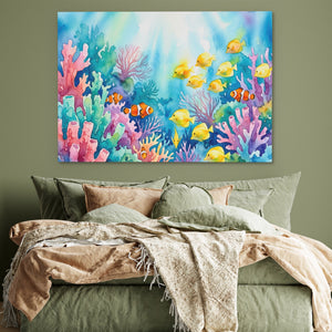 Clownfish Coral Paradise — Clownfish Coral Paradise Green Bedroom 150