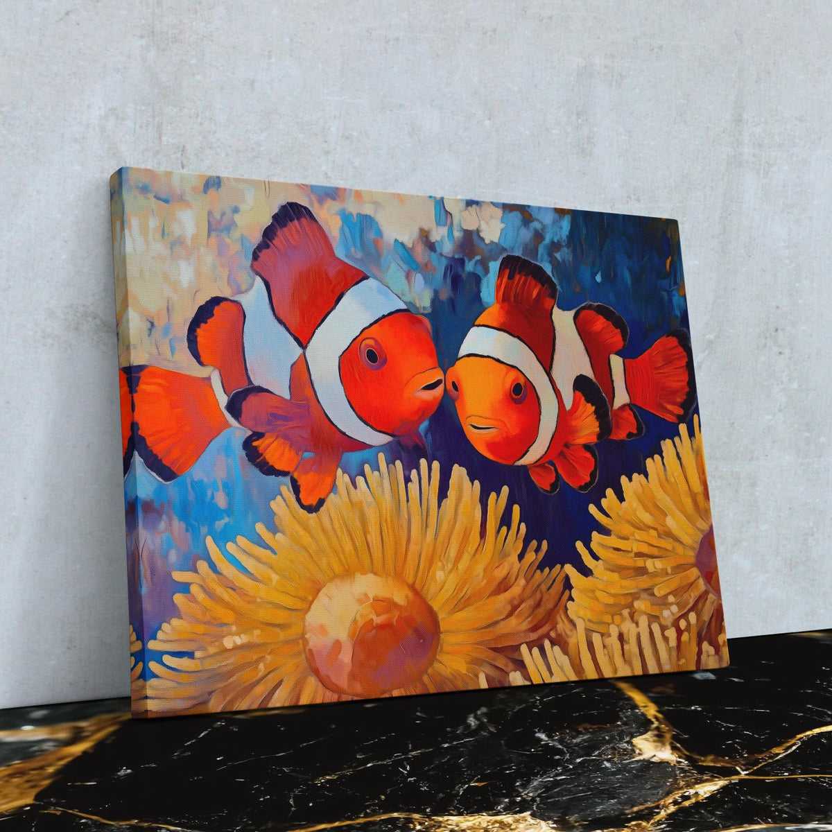 Clownfish Kiss - Luxury Wall Art