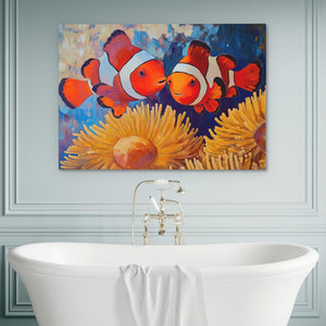 Clownfish Kiss - Luxury Wall Art