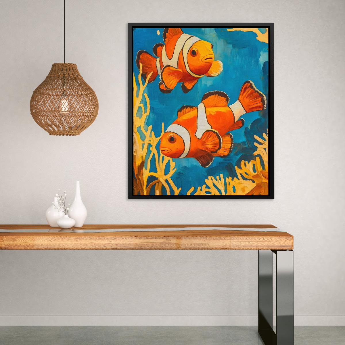 Clownfish Reef Wander - Luxury Wall Art