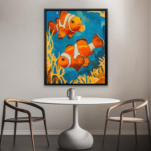 Clownfish Reef Wander - Luxury Wall Art