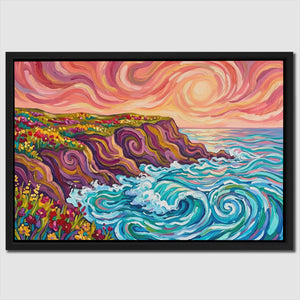 Coastal Cliffs Swirling — Coastal Cliffs Swirling Close Up Landscape 3