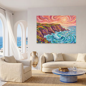 Coastal Cliffs Swirling — Coastal Cliffs Swirling Coast Living Room Land 41