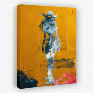 Coastal Cow Girl - Luxury Wall Art