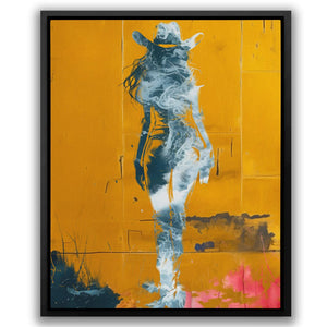 Coastal Cow Girl - Luxury Wall Art