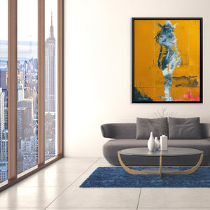 Coastal Cow Girl - Luxury Wall Art