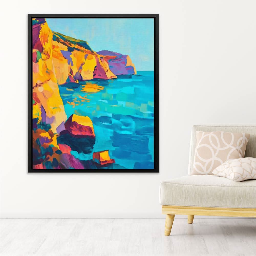 Coastal Sunset Rocks - Luxury Wall Art