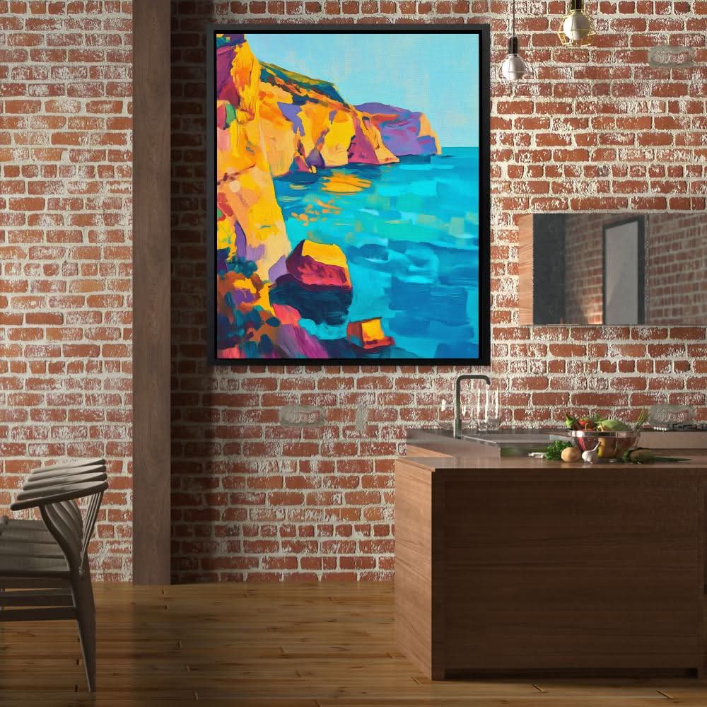 Coastal Sunset Rocks - Luxury Wall Art