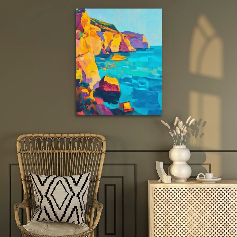 Coastal Sunset Rocks - Luxury Wall Art