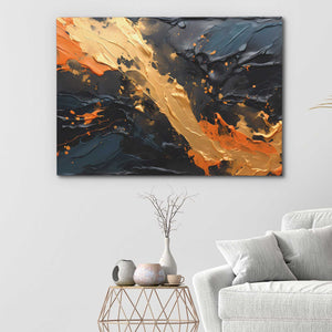 Cobalt Cascade - Luxury Wall Art