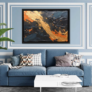 Cobalt Cascade - Luxury Wall Art