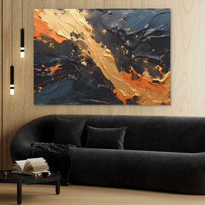 Cobalt Cascade - Luxury Wall Art