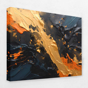 Cobalt Cascade - Luxury Wall Art